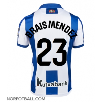Billige Fotballdrakt Real Sociedad Brais Mendez #23 Replika Hjemmedrakt 2024-25 Kortermet